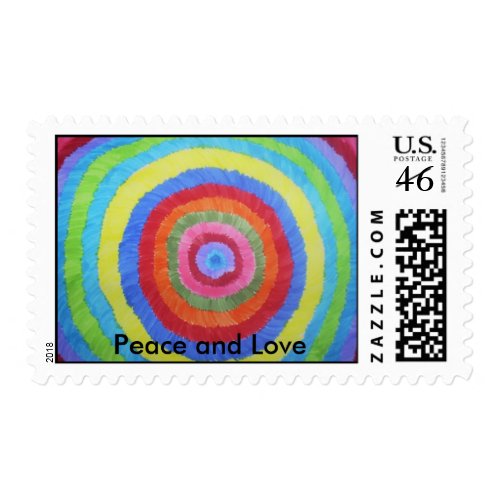 Starburst, Peace and Love stamp