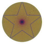 Starburst Round Stickers Starburst Round Stickers
