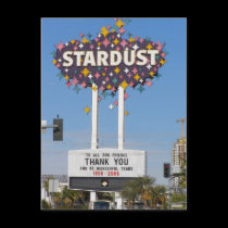 Stardust Las Vegas Marquee Postcards postcards