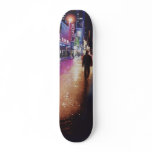 "Stardust" New York at Night Watercolor Skate Decks