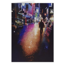 "Stardust" New York Scene Watercolor Painting Card