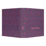 Stardust Pattern Monogram binder