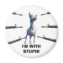 StareGoats, I'M WITH STUPID magnets by blaise_95 StareGoats, I'M WITH STUPID magnets