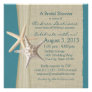 Starfish and Burlap Look Bridal Shower Custom Invitation