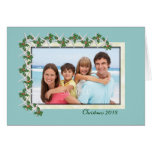 Starfish and Holly Tropical Photo Christmas Card