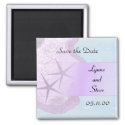 Starfish and Ocean Save the Date Refrigerator Magnet