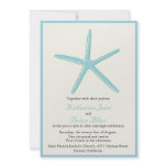 Starfish - Aquamarine Wedding invitations