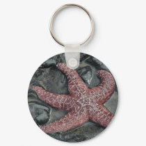 StarFish at Oceanside in Tillamook County, Oregon keychains