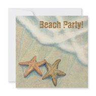 Starfish Beach Party! invitation