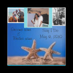 Starfish BEach Save the date 3 photo Magnet