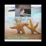 Starfish Beach Save the Date Photo Magnet