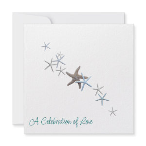 Starfish Beach Wedding Invitations invitation