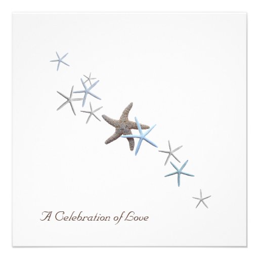 Starfish Beach Wedding Invitations