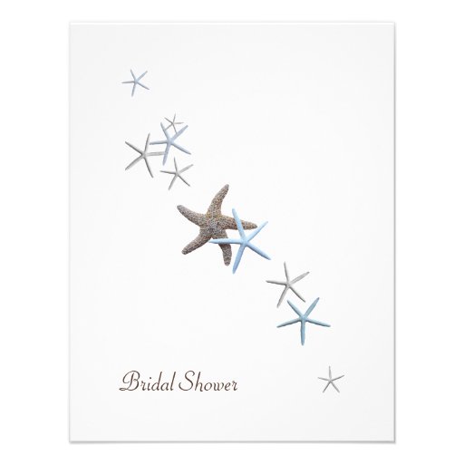 Starfish Bridal Shower Invitations