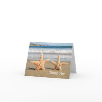 Starfish Couple on the Beach Thank You Cards