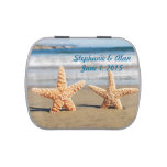 Starfish Couple on the Beach Wedding Candy Tins at Zazzle