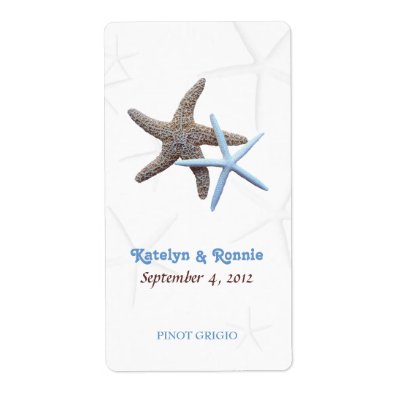 Starfish, personalized wedding