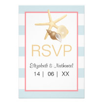 Starfish Destination Wedding RSVP Card