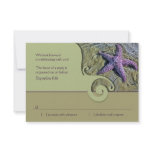 Starfish Destination Wedding RSVP Reply Card