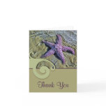 Starfish Destination Wedding Thank You Card