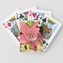 Starfish Flower - Purple Cactus/Succulent Flower Bicycle Poker Deck
