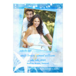 Starfish Garden Blue Beach Photo Wedding Invites