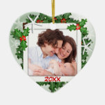 Starfish Heart Family Photo Christmas Ornament