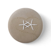 Starfish in Heart Button