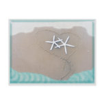Starfish in Heart Postcard
