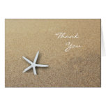 Starfish in the Sand, Blank Thank You Note Card