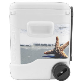 Starfish in the Surf Igloo Roller Cooler