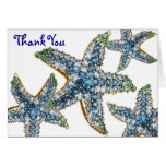 Starfish Jewelry Thank You (editable) Blank Note cards