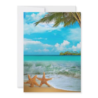 Starfish Lovers - Ready for Embellishment zazzle_invitation