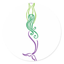 Starfish Mermaid stickers by sixteenthkid Starfish Mermaid stickers