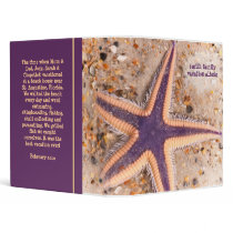 Starfish on the Beach 1" binders