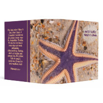 Starfish on the Beach 2" binders