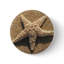 Starfish on the beach buttons