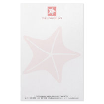 Starfish on the Beach Personalized Stationery