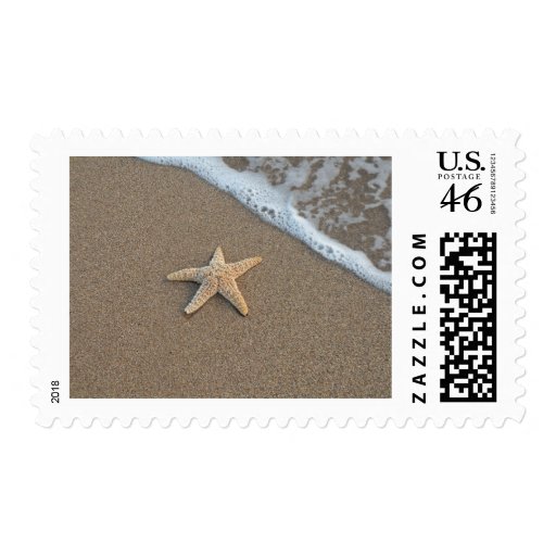 Starfish on the beach postage