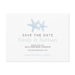 Starfish Pair Save the Date Postcard