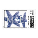 Starfish Pair Wedding Monogram Postage