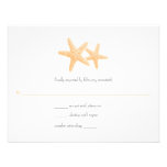 Starfish Pair Wedding Response Personalized Announcements
