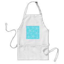 Starfish Pattern in Turquoise and White. Aprons