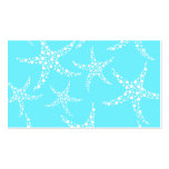 Starfish Pattern in Turquoise and White. Business Card