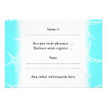 Starfish Pattern in Turquoise and White. Invitations