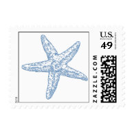 Starfish Postage - Blue