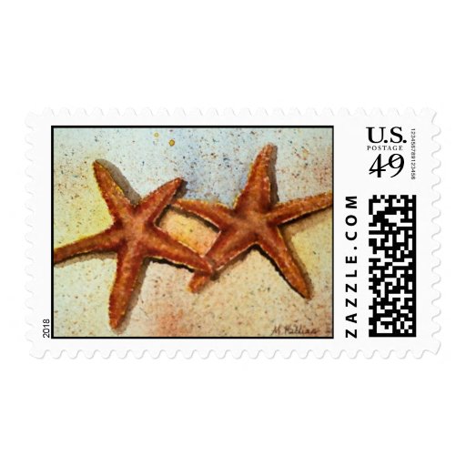 starfish postage stamp Zazzle