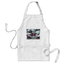 starfish,red and white aprons