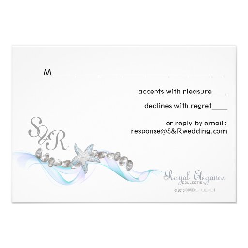 Starfish Response Card Custom Announcements