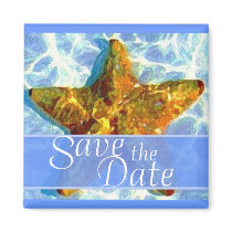 Starfish Save the Date Magnet by JoyOfLife Starfish Save the Date Magnet